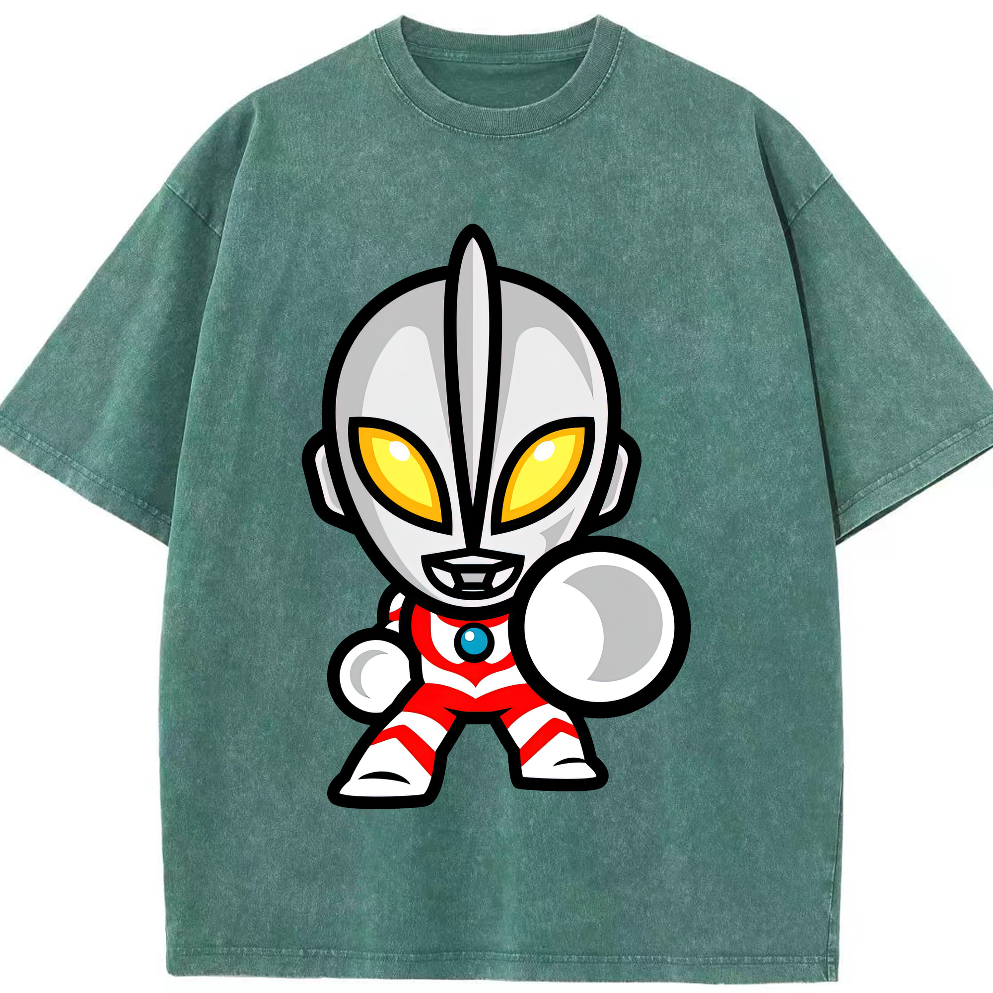 （画像用） ウルトラマン Ultraman 綿100% ヴィンテージ風 半袖Tシャツ（フロントプリント）